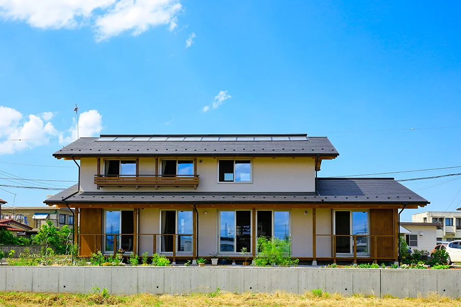 群馬県高崎市で建てた、大きな吹き抜けをデザインしたデザイン住宅